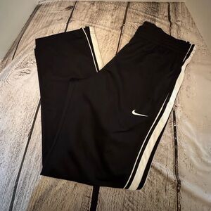 Nike Black Joggers with White Accents